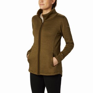 Columbia Place to Place™ Skinna Full Zip Skinna Dam Olivgröna/Gröna (UPGES8247)